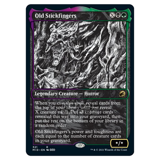 Magic The Gathering - Innistrad - Midnight Hunt - Old Stickfingers - 3 Magic The Gathering - Innistrad - Midnight Hunt - Old Stickfingers - 3
