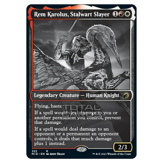 Magic The Gathering - Innistrad - Midnight Hunt - Rem Karolus, Stalwart Slayer - 322/277