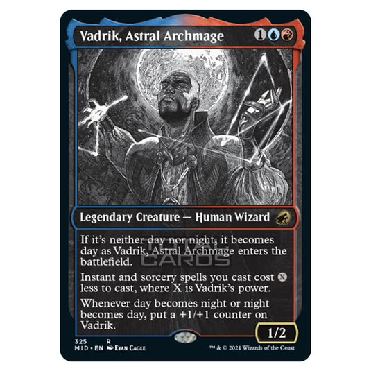 Magic The Gathering - Innistrad - Midnight Hunt - Vadrik, Astral Archmage - 325/277