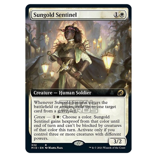 Magic The Gathering - Innistrad - Midnight Hunt - Sungold Sentinel - 332/277