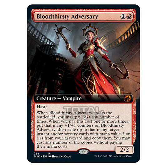 Magic The Gathering - Innistrad - Midnight Hunt - Bloodthirsty Adversary - 351/277