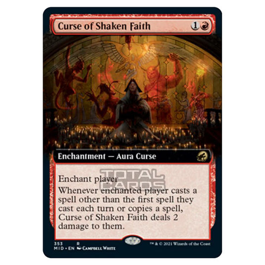 Magic The Gathering - Innistrad - Midnight Hunt - Curse of Shaken Faith - 353/277