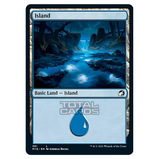 Magic The Gathering - Innistrad - Midnight Hunt - Island - 381/277