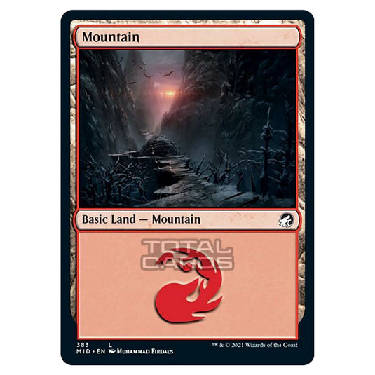 Magic The Gathering - Innistrad - Midnight Hunt - Mountain - 383/277