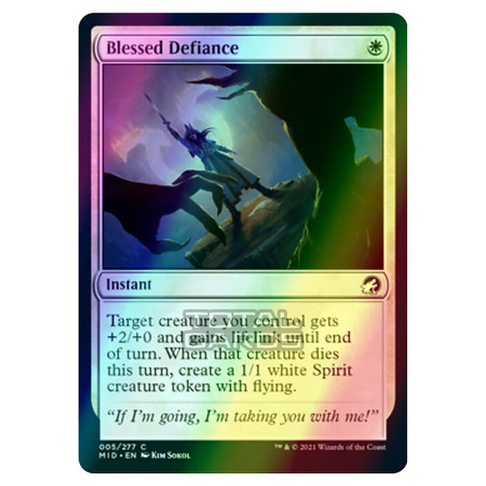 Magic The Gathering - Innistrad - Midnight Hunt - Blessed Defiance - 5/277 (Foil)