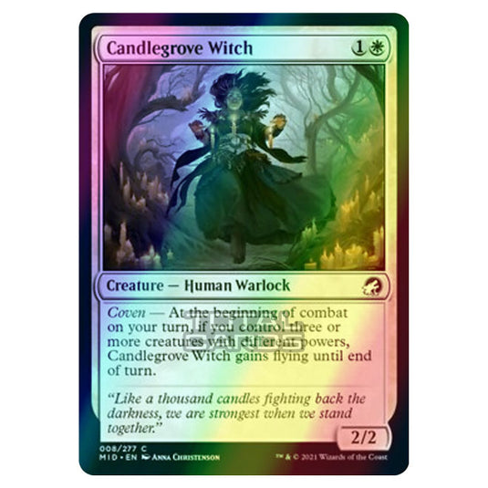 Magic The Gathering - Innistrad - Midnight Hunt - Candlegrove Witch - 8/277 (Foil)