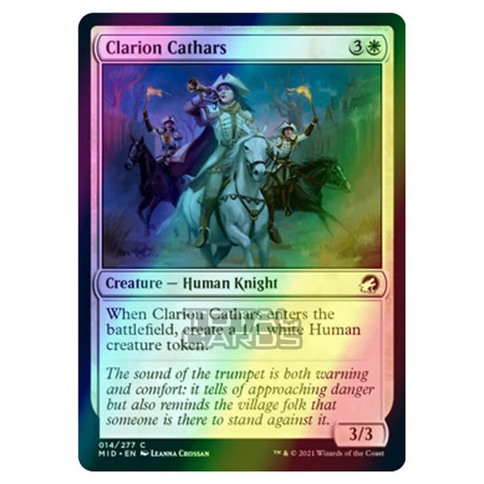 Magic The Gathering - Innistrad - Midnight Hunt - Clarion Cathars - 14/277 (Foil)