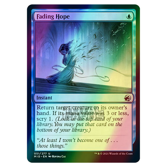 Magic The Gathering - Innistrad - Midnight Hunt - Fading Hope - 51/277 (Foil)