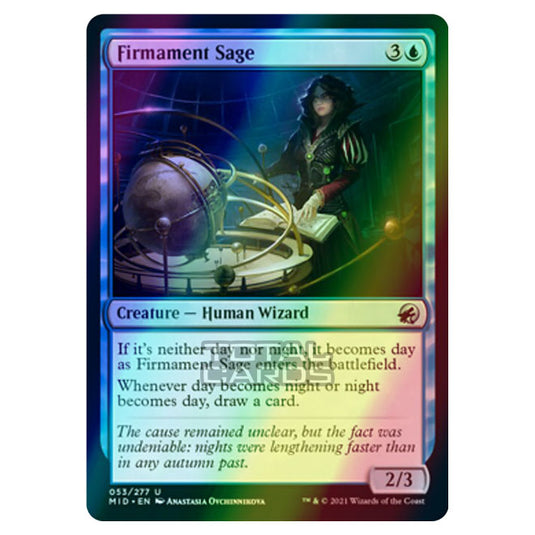 Magic The Gathering - Innistrad - Midnight Hunt - Firmament Sage - 53/277 (Foil)