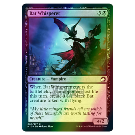 Magic The Gathering - Innistrad - Midnight Hunt - Bat Whisperer - 86/277 (Foil)