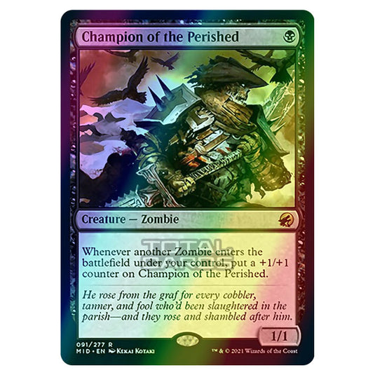 Magic The Gathering - Innistrad - Midnight Hunt - Champion of the Perished - 91/277 (Foil)