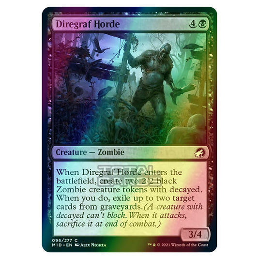 Magic The Gathering - Innistrad - Midnight Hunt - Diregraf Horde - 96/277 (Foil)