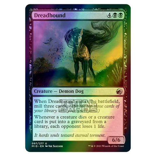 Magic The Gathering - Innistrad - Midnight Hunt - Dreadhound - 97/277 (Foil)