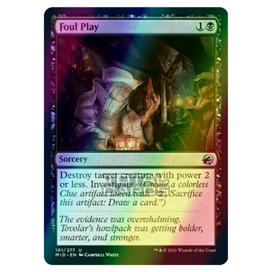 Magic The Gathering - Innistrad - Midnight Hunt - Foul Play - 101/277 (Foil)