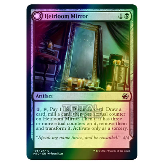 Magic The Gathering - Innistrad - Midnight Hunt - Heirloom Mirror // Inherited Fiend - 105/277 (Foil)