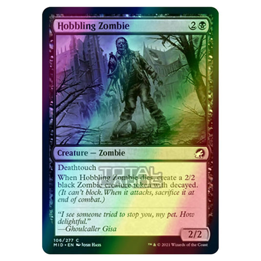 Magic The Gathering - Innistrad - Midnight Hunt - Hobbling Zombie - 106/277 (Foil)