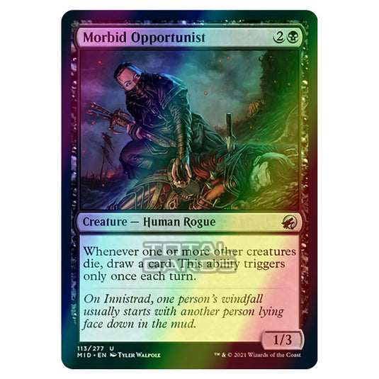 Magic The Gathering - Innistrad - Midnight Hunt - Morbid Opportunist - 113/277 (Foil)