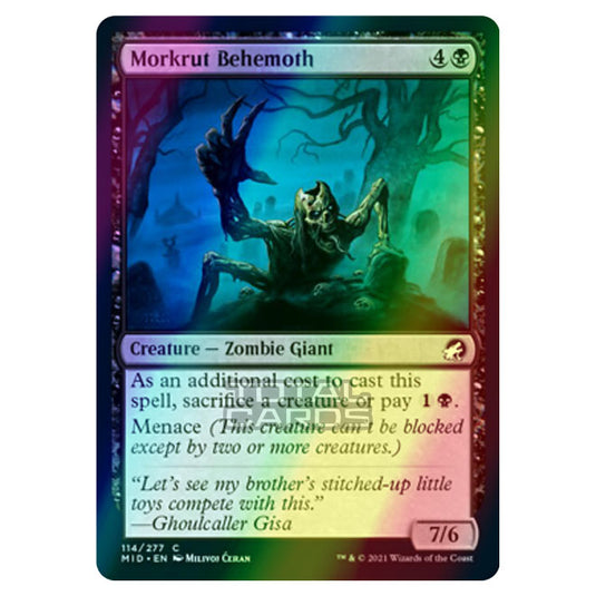 Magic The Gathering - Innistrad - Midnight Hunt - Morkrut Behemoth - 114/277 (Foil)