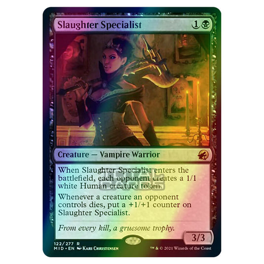 Magic The Gathering - Innistrad - Midnight Hunt - Slaughter Specialist - 122/277 (Foil)