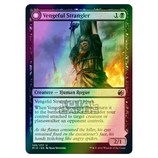 Magic The Gathering - Innistrad - Midnight Hunt - Vengeful Strangler // Strangling Grasp - 126/277 (Foil)