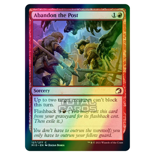 Magic The Gathering - Innistrad - Midnight Hunt - Abandon the Post - 127/277 (Foil)