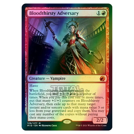 Magic The Gathering - Innistrad - Midnight Hunt - Bloodthirsty Adversary - 129/277 (Foil)