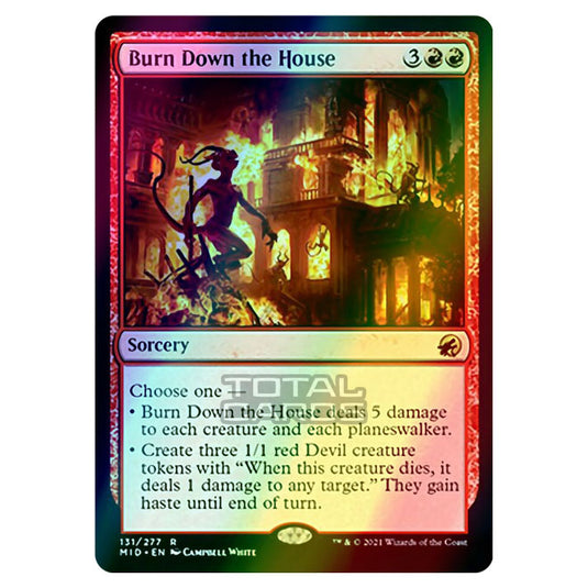 Magic The Gathering - Innistrad - Midnight Hunt - Burn Down the House - 131/277 (Foil)