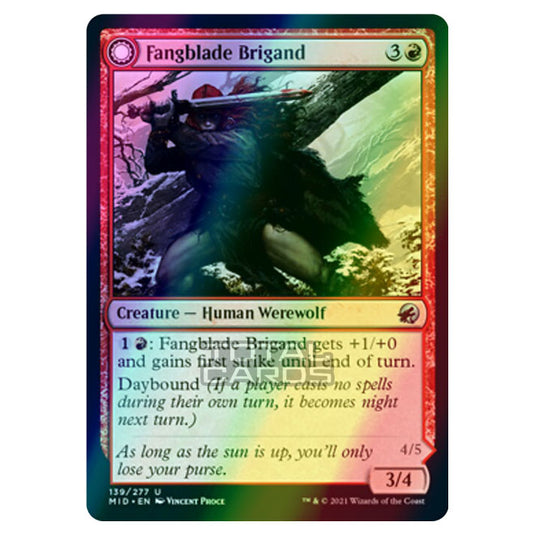 Magic The Gathering - Innistrad - Midnight Hunt - Fangblade Brigand // Fangblade Eviscerator - 139/277 (Foil)