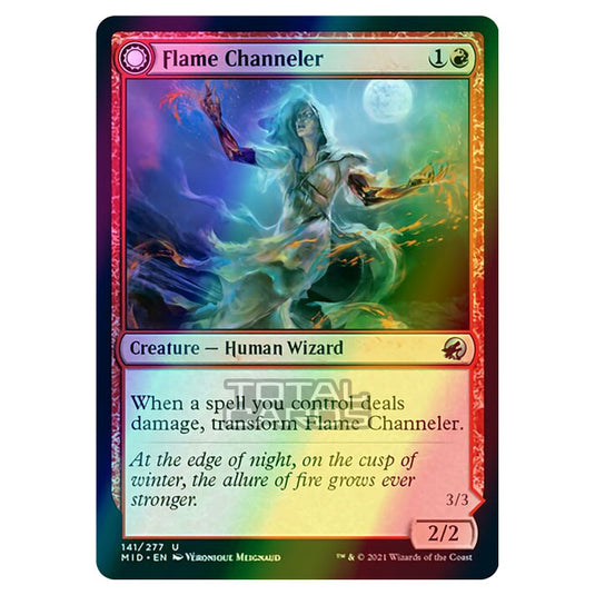 Magic The Gathering - Innistrad - Midnight Hunt - Flame Channeler // Embodiment of Flame - 141/277 (Foil)