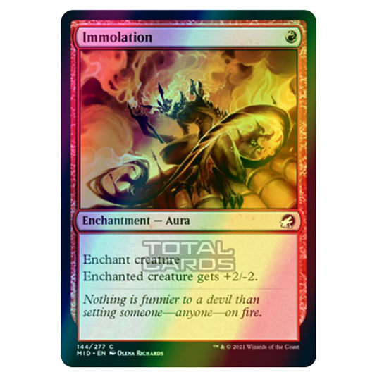 Magic The Gathering - Innistrad - Midnight Hunt - Immolation - 144/277 (Foil)