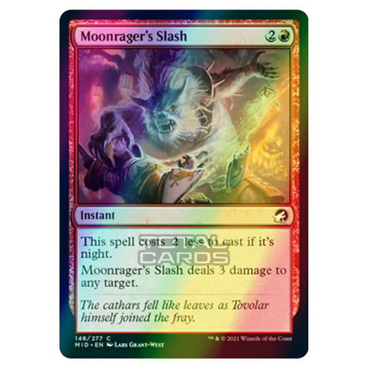 Magic The Gathering - Innistrad - Midnight Hunt - Moonrager's Slash - 148/277 (Foil)