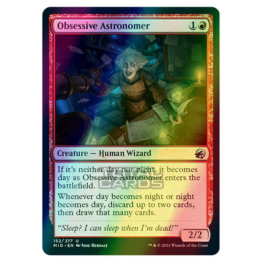 Magic The Gathering - Innistrad - Midnight Hunt - Obsessive Astronomer - 152/277 (Foil)