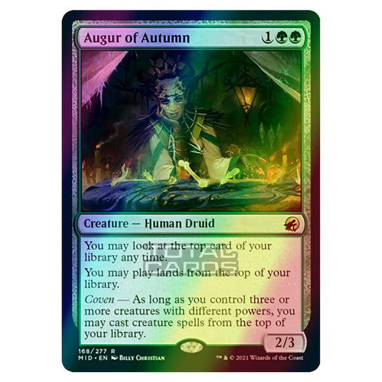 Magic The Gathering - Innistrad - Midnight Hunt - Augur of Autumn - 168/277 (Foil)