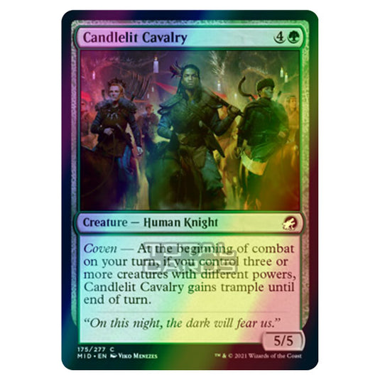 Magic The Gathering - Innistrad - Midnight Hunt - Candlelit Cavalry - 175/277 (Foil)