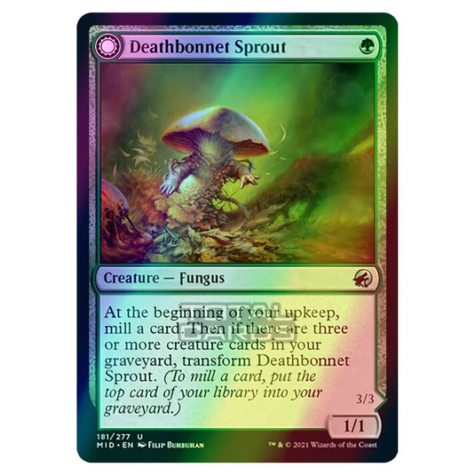 Magic The Gathering - Innistrad - Midnight Hunt - Deathbonnet Sprout // Deathbonnet Hulk - 181/277 (Foil)