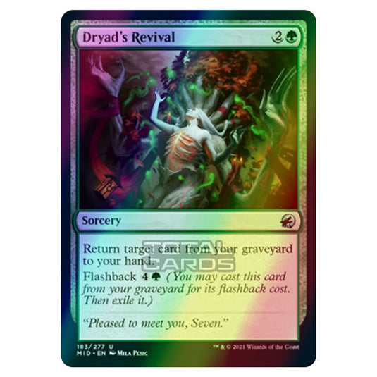 Magic The Gathering - Innistrad - Midnight Hunt - Dryad's Revival - 183/277 (Foil)