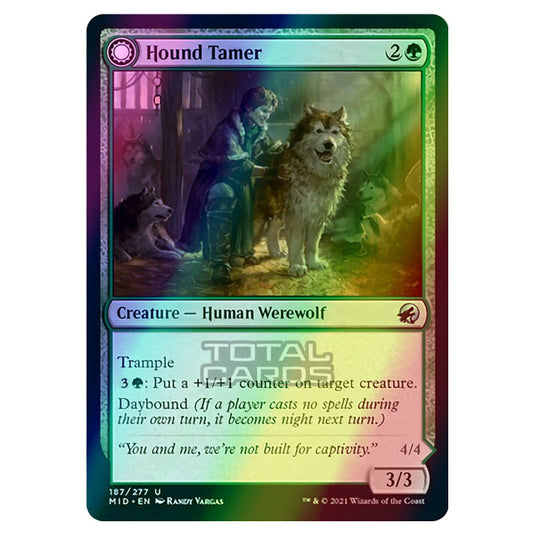 Magic The Gathering - Innistrad - Midnight Hunt - Hound Tamer // Untamed Pup - 187/277 (Foil)