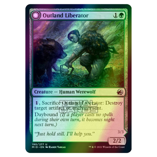 Magic The Gathering - Innistrad - Midnight Hunt - Outland Liberator // Frenzied Trapbreaker - 190/277 (Foil)