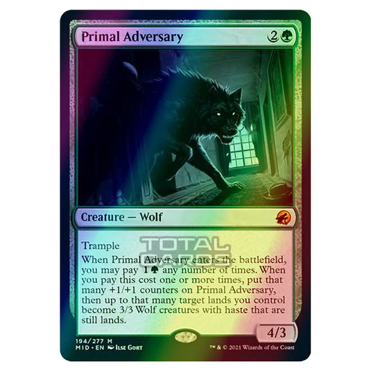 Magic The Gathering - Innistrad - Midnight Hunt - Primal Adversary - 194/277 (Foil)