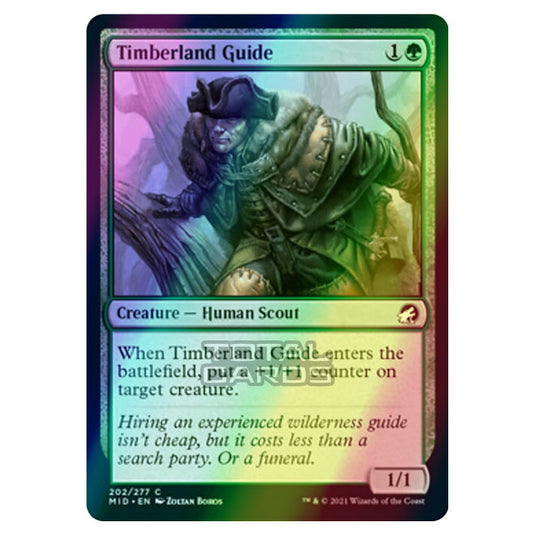 Magic The Gathering - Innistrad - Midnight Hunt - Timberland Guide - 202/277 (Foil)