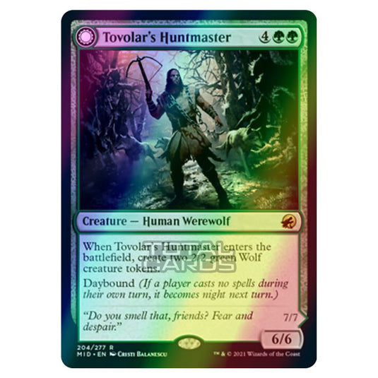 Magic The Gathering - Innistrad - Midnight Hunt - Tovolar's Huntmaster // Tovolar's Packleader - 204/277 (Foil)