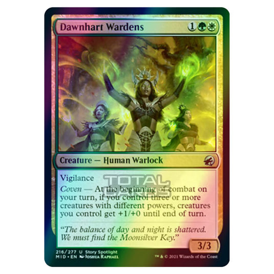 Magic The Gathering - Innistrad - Midnight Hunt - Dawnhart Wardens - 216/277 (Foil)