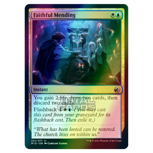 Magic The Gathering - Innistrad - Midnight Hunt - Faithful Mending - 221/277 (Foil)