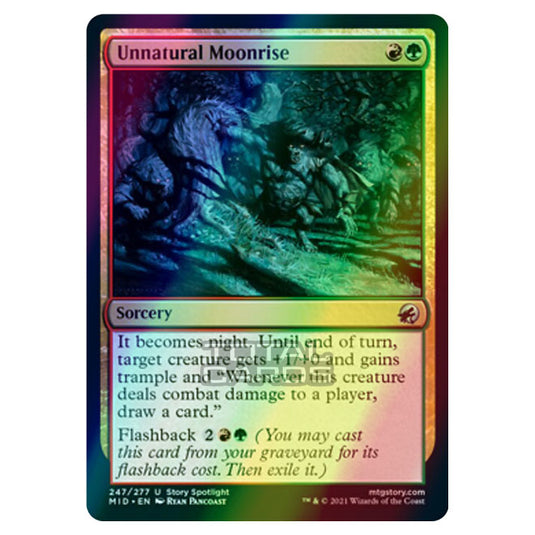 Magic The Gathering - Innistrad - Midnight Hunt - Unnatural Moonrise - 247/277 (Foil)