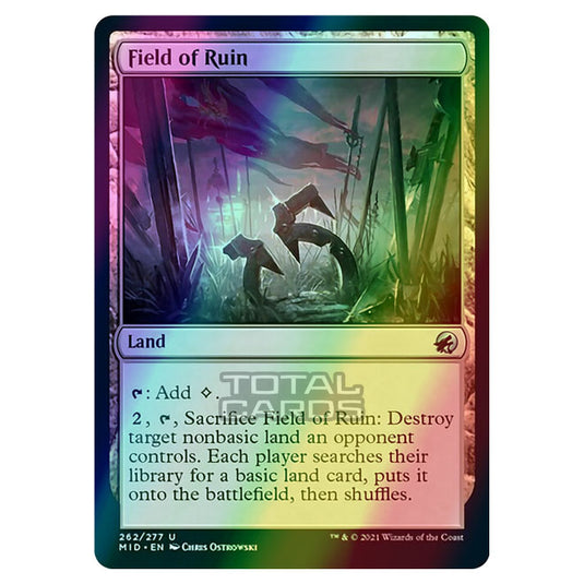 Magic The Gathering - Innistrad - Midnight Hunt - Field of Ruin - 262/277 (Foil)