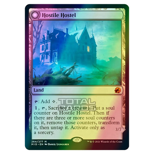 Magic The Gathering - Innistrad - Midnight Hunt - Hostile Hostel // Creeping Inn - 264/277 (Foil)