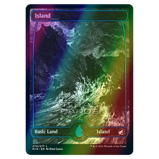 Magic The Gathering - Innistrad - Midnight Hunt - Island - 270/277 (Foil)