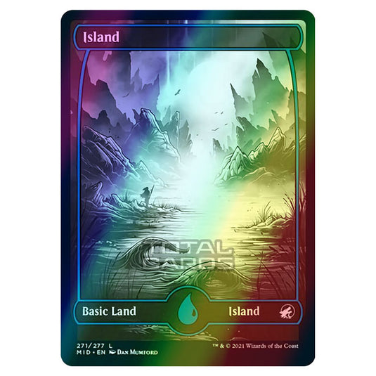 Magic The Gathering - Innistrad - Midnight Hunt - Island - 271/277 (Foil)