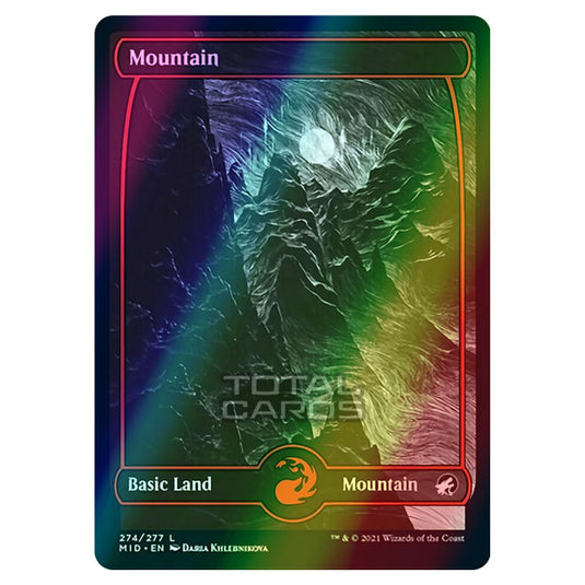 Magic The Gathering - Innistrad - Midnight Hunt - Mountain - 274/277 (Foil)