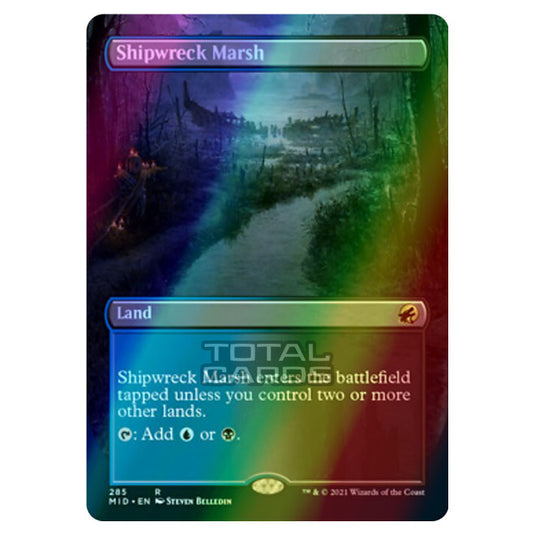 Magic The Gathering - Innistrad - Midnight Hunt - Shipwreck Marsh - 285/277 (Foil)